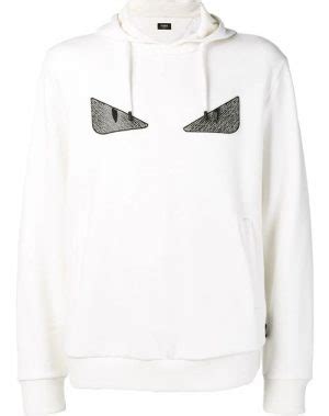 fendi white hoodie bad bugs|Fendi Bag Bugs Eyes White Hoodie .